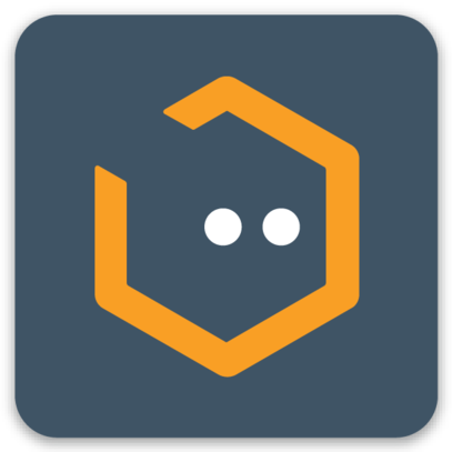 Square sticker with inverted colors